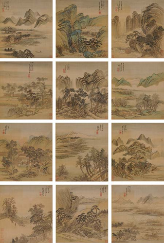 An album of 12 landscapes by Wang Hui (Photo provided to China Daily) An album of 12 landscapes by Wang Hui (Photo provided to China Daily)