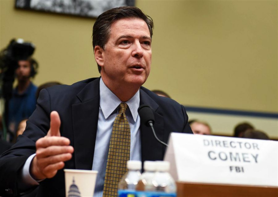 U.S. FBI Director James Comey testifies before the House Oversight Committee over investigation into Hillary Clinton's email system, on Capitol Hill in Washington D.C., capital of the United States, July 7, 2016. (Photo: Xinhua/Bao Dandan) U.S. FBI Director James Comey testifies before the House Oversight Committee over investigation into Hillary Clinton's email system, on Capitol Hill in Washington D.C., capital of the United States, July 7, 2016. (Photo: Xinhua/Bao Dandan)
