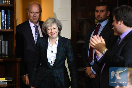 Home Secretary Theresa May launches her leadership campaign in London, Britain, June 30, 2016. Five contenders emerged Thursday in the race to become the next prime minister of Britain following David Cameron's decision to quit. (Xinhua) Home Secretary Theresa May launches her leadership campaign in London, Britain, June 30, 2016. Five contenders emerged Thursday in the race to become the next prime minister of Britain following David Cameron's decision to quit. (Xinhua)