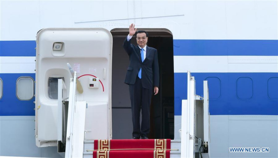Chinese Premier Li Keqiang arrives at Ulan Bator, Mongolia, July 13, 2016. Li arrived here Wednesday for an official visit to Mongolia and the 11th Asia-Europe Meeting (ASEM) summit. (Xinhua/Zhang Duo) Chinese Premier Li Keqiang arrives at Ulan Bator, Mongolia, July 13, 2016. Li arrived here Wednesday for an official visit to Mongolia and the 11th Asia-Europe Meeting (ASEM) summit. (Xinhua/Zhang Duo)