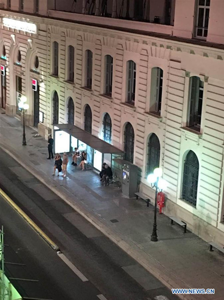 Photo taken on July 14, 2016 shows the street view which is some 300 meters away from Promenade des Anglais in Nice, France. A truck rammed into crowd in Nice, southern France, killing dozens and injuring around 100, local media reported. (Xinhua/Hu Renai) Photo taken on July 14, 2016 shows the street view which is some 300 meters away from Promenade des Anglais in Nice, France. A truck rammed into crowd in Nice, southern France, killing dozens and injuring around 100, local media reported. (Xinhua/Hu Renai)