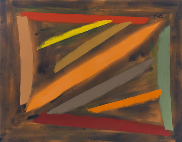 The British abstract painter's works are now on display in Beijing. The British abstract painter's works are now on display in Beijing.