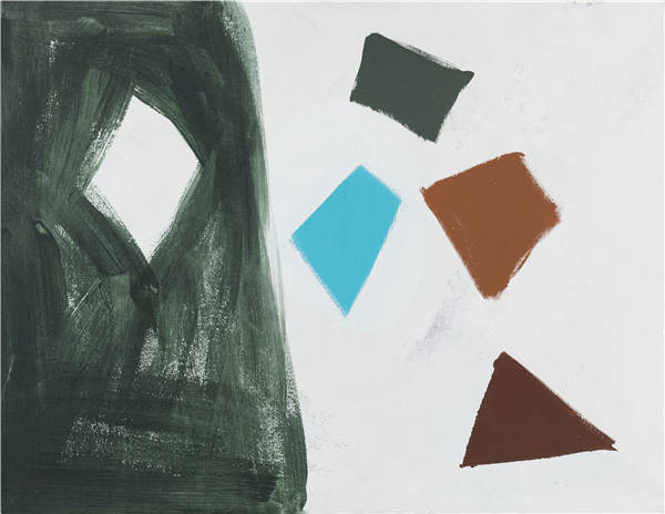 The British abstract painter's works are now on display in Beijing. The British abstract painter's works are now on display in Beijing.