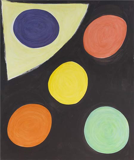 The British abstract painter's works are now on display in Beijing. The British abstract painter's works are now on display in Beijing.