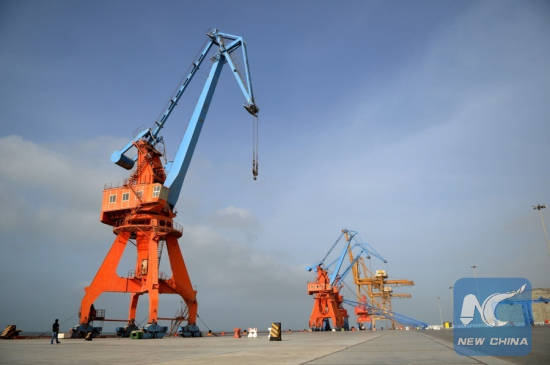 Photo taken on July 2, 2016, shows a view of Gwadar Port in southwest Pakistan. (Xinhua/Ahmad Kamal) Photo taken on July 2, 2016, shows a view of Gwadar Port in southwest Pakistan. (Xinhua/Ahmad Kamal)
