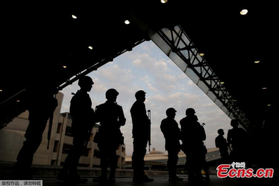 Brazilian Air force soldiers patrol the Tom Jobim International airport ahead of the 2016 Rio Olympics in Rio de Janeiro, Brazil, July 19, 2016. (Photo/Agencies) Brazilian Air force soldiers patrol the Tom Jobim International airport ahead of the 2016 Rio Olympics in Rio de Janeiro, Brazil, July 19, 2016. (Photo/Agencies)