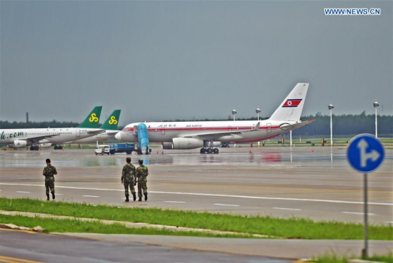 Photo taken on July 22, 2016 shows an Air Koryo passenger plane (R) that has made a forced landing at Taoxian International Airport in Shenyang, capital of northeast China's Liaoning Province. Photo taken on July 22, 2016 shows an Air Koryo passenger plane (R) that has made a forced landing at Taoxian International Airport in Shenyang, capital of northeast China's Liaoning Province.