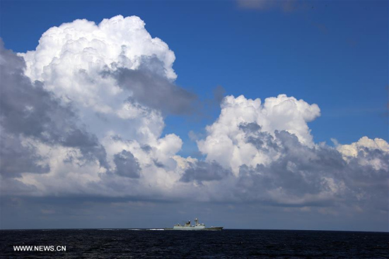 A missile frigate of Chinese navy sails to the venue for the missile launch during a military exercise in the water area near south China's Hainan Island and Xisha islands, July 8, 2016. (Xinhua/Zha Chunming) A missile frigate of Chinese navy sails to the venue for the missile launch during a military exercise in the water area near south China's Hainan Island and Xisha islands, July 8, 2016. (Xinhua/Zha Chunming)
