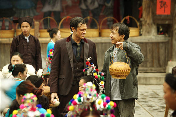 A still from the film Skiptrace. A still from the film Skiptrace.