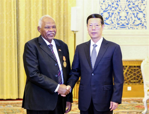 Chinese Vice Premier Zhang Gaoli (R) meets with Sudanese Presidential Assistant Awad Ahmed al-Jaz, in Beijing, capital of China, July 28, 2016. (Photo: Xinhua/Ding Lin) Chinese Vice Premier Zhang Gaoli (R) meets with Sudanese Presidential Assistant Awad Ahmed al-Jaz, in Beijing, capital of China, July 28, 2016. (Photo: Xinhua/Ding Lin)