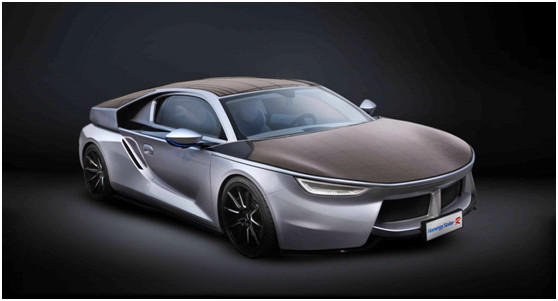The Hanergy Solar R is a sports car with thin-film solar cells placed on its hood, roof and side panels. (Photo provided to chinadaily.com.cn) The Hanergy Solar R is a sports car with thin-film solar cells placed on its hood, roof and side panels. (Photo provided to chinadaily.com.cn)