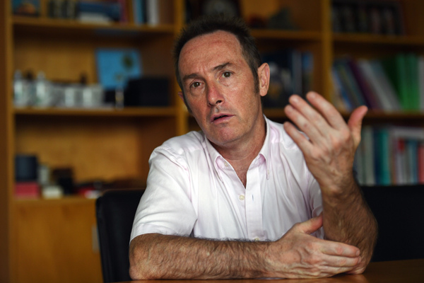 Chris Rudd, provost of University of Nottingham Ningbo China in an interiview with China Daily, July 2, 2016.(Photo by Wei Xiaohao/China Daily) Chris Rudd, provost of University of Nottingham Ningbo China in an interiview with China Daily, July 2, 2016.(Photo by Wei Xiaohao/China Daily)