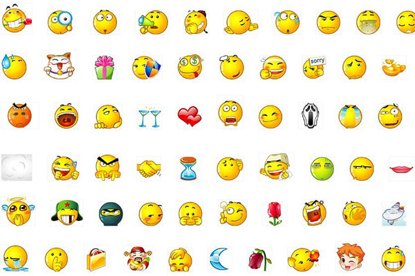 A collection of popular emojis on instant message software Sina Weibo in China. (Photo/Weibo) A collection of popular emojis on instant message software Sina Weibo in China. (Photo/Weibo)