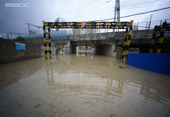 Photo taken on Aug. 3, 2016 shows a waterlogged railway culvert after torrential rain hit Nanning, capital of south China's Guangxi Zhuang Autonomous Region. Typhoon Nida resulted in torrential rain here on Wednesday. (Xinhua/Zhou Hua) Photo taken on Aug. 3, 2016 shows a waterlogged railway culvert after torrential rain hit Nanning, capital of south China's Guangxi Zhuang Autonomous Region. Typhoon Nida resulted in torrential rain here on Wednesday. (Xinhua/Zhou Hua)