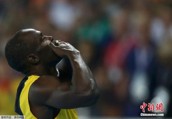 Usain Bolt (JAM) of Jamaica reacts after men's 100m semifinals at Rio Olympics. (Photo/Agencies) Usain Bolt (JAM) of Jamaica reacts after men's 100m semifinals at Rio Olympics. (Photo/Agencies)