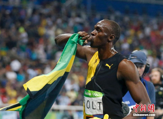 Usain Bolt (JAM) of Jamaica reacts after men's 100m semifinals at Rio Olympics. (Photo/Agencies) Usain Bolt (JAM) of Jamaica reacts after men's 100m semifinals at Rio Olympics. (Photo/Agencies)