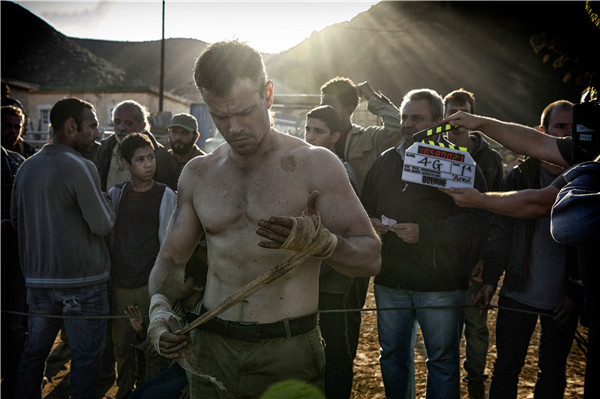 Matt Damon plays the protagonist in Jason Bourne, the fifth spy thriller of the Bourne series. (Photo provided to China Daily) Matt Damon plays the protagonist in Jason Bourne, the fifth spy thriller of the Bourne series. (Photo provided to China Daily)
