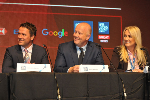 L to R: Michael Owen, Mark Wright, and Sue Wright. Photo provided by Red Sports L to R: Michael Owen, Mark Wright, and Sue Wright. Photo provided by Red Sports