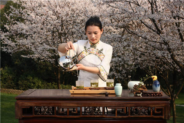A tea ritual is performed in the museum. Photos provided to China Daily A tea ritual is performed in the museum. Photos provided to China Daily