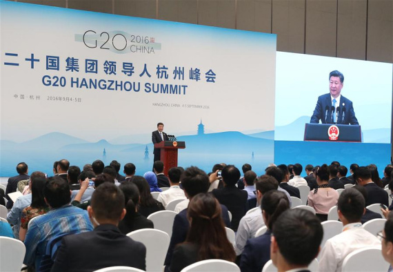 Chinese President Xi Jinping attends a press conference after the 11th summit of the Group of 20 (G20) major economies in Hangzhou, capital of east China's Zhejiang Province, Sept. 5, 2016. (Photo: Xinhua/Yao Dawei) Chinese President Xi Jinping attends a press conference after the 11th summit of the Group of 20 (G20) major economies in Hangzhou, capital of east China's Zhejiang Province, Sept. 5, 2016. (Photo: Xinhua/Yao Dawei)