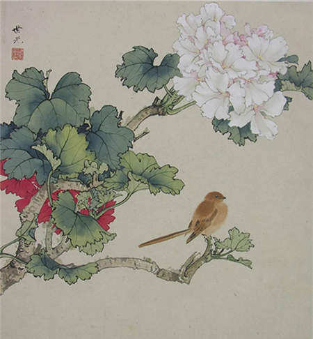 A painting by Tian Shiguang is among the exhibits at an exhibition at CAFA. (Photo provided to China Daily) A painting by Tian Shiguang is among the exhibits at an exhibition at CAFA. (Photo provided to China Daily)