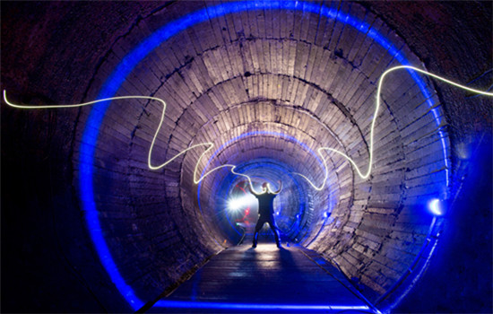 Visitors to the revamped 816 Nuclear Military Plant in Chongqing municipality will see scenes that look like science fiction movies.(Photo provided to China Daily) Visitors to the revamped 816 Nuclear Military Plant in Chongqing municipality will see scenes that look like science fiction movies.(Photo provided to China Daily)