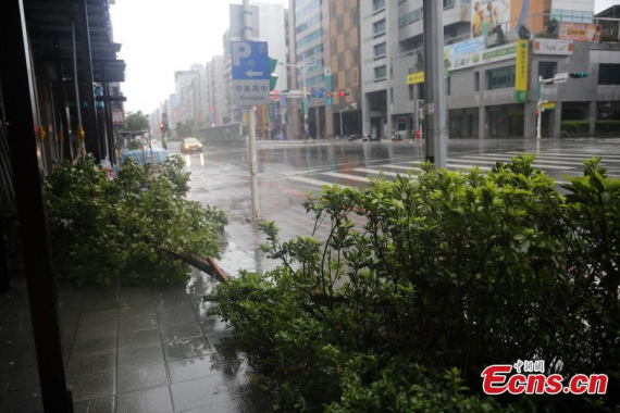 Four people were killed and 268 others were injured in Taiwan as Typhoon Megi traveled across the island on Tuesday, according to local authorities. (Photo: China News Service/Huang Shaohua) Four people were killed and 268 others were injured in Taiwan as Typhoon Megi traveled across the island on Tuesday, according to local authorities. (Photo: China News Service/Huang Shaohua)