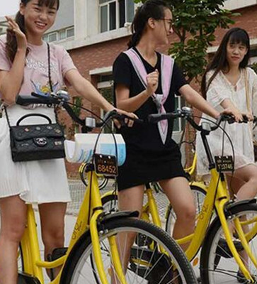 Students in Zhengzhou, capital of Henan province, ride bicycles from the ofo platform. (Photo/Zhang Tao, China Daily) Students in Zhengzhou, capital of Henan province, ride bicycles from the ofo platform. (Photo/Zhang Tao, China Daily)