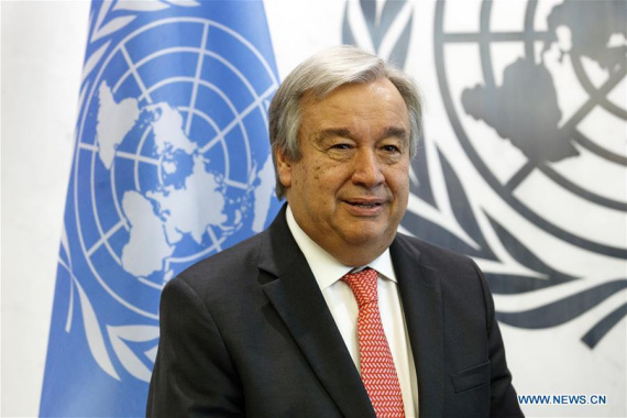 Photo taken on Oct. 13, 2016, shows United Nations Secretary-General-designate Antonio Guterres at the UN headquarters in New York. (Photo: Xinhua/Li Muzi) Photo taken on Oct. 13, 2016, shows United Nations Secretary-General-designate Antonio Guterres at the UN headquarters in New York. (Photo: Xinhua/Li Muzi)
