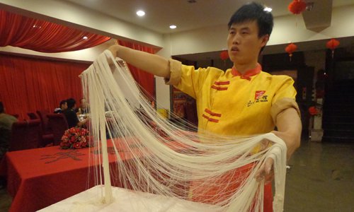 Shanxi hand-pulled noodles (Photo/GT) Shanxi hand-pulled noodles (Photo/GT)