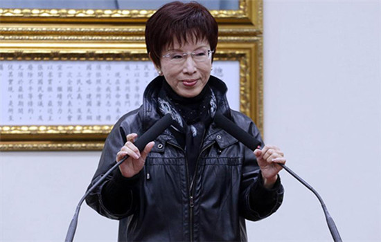 Hung Hsiu-chu attends a press conference in Taipei, March 26, 2016. (Photo/Xinhua) Hung Hsiu-chu attends a press conference in Taipei, March 26, 2016. (Photo/Xinhua)