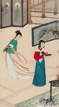 Fu Baoshi's Singing Beauty Fu Baoshi's Singing Beauty
