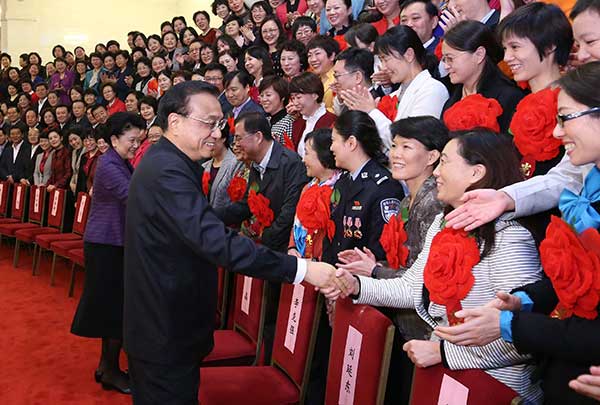 Chinese Premier Li Keqiang (front) attends the sixth national working conference on women and children in Beijing, capital of China, Nov. 18, 2016. (Xinhua/Liu Weibing) Chinese Premier Li Keqiang (front) attends the sixth national working conference on women and children in Beijing, capital of China, Nov. 18, 2016. (Xinhua/Liu Weibing)