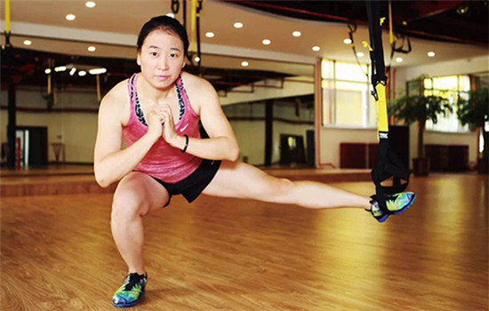 Han Chunqing works out in a gym in this undated photo. (Photo provided by Han Chunqing) Han Chunqing works out in a gym in this undated photo. (Photo provided by Han Chunqing)