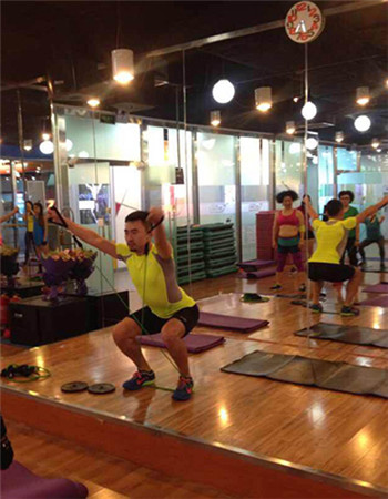 Shao Xiaofeng, a senior fitness instructor at a Beijing gym. Shao Xiaofeng, a senior fitness instructor at a Beijing gym.