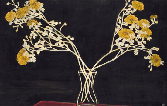 Sanyu, Chrysanthemums in A Glass Vase (Photo provided to China Daily) Sanyu, Chrysanthemums in A Glass Vase (Photo provided to China Daily)
