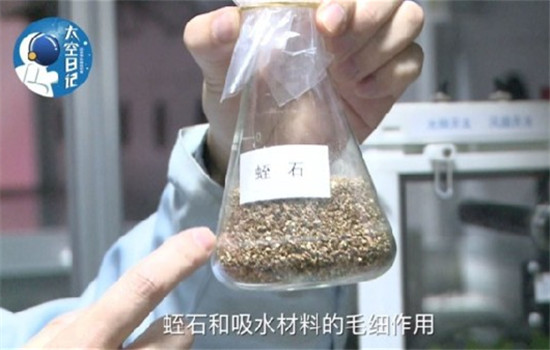 Vermiculite used to hold water. Vermiculite used to hold water.