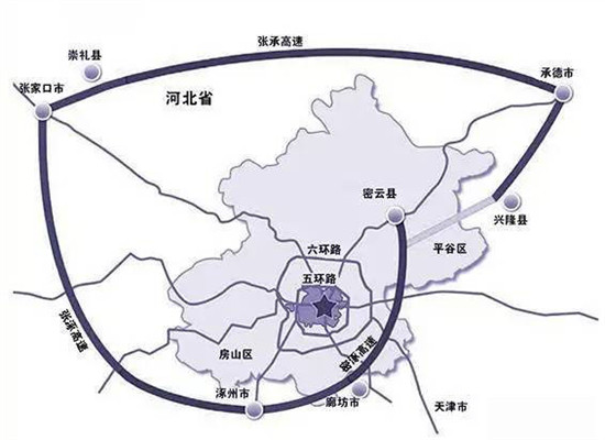 A map illustrating the seventh ring road of Beijing. (Photo/Web) A map illustrating the seventh ring road of Beijing. (Photo/Web)