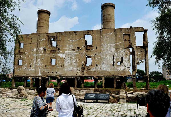 The ruins of the site of Unit 731 in Pingfang, Harbin. WANG JIANWEI/CHINA DAILY The ruins of the site of Unit 731 in Pingfang, Harbin. WANG JIANWEI/CHINA DAILY