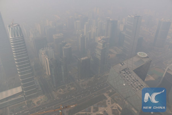 Photo taken on Dec. 17, 2016 shows buildings enveloped in smog in Beijing, capital of China. Beijing activated its first red alert for smog this winter on Friday. (Photo: Xinhua/Jin Liangkuai) Photo taken on Dec. 17, 2016 shows buildings enveloped in smog in Beijing, capital of China. Beijing activated its first red alert for smog this winter on Friday. (Photo: Xinhua/Jin Liangkuai)