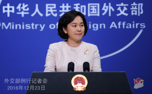 Foreign ministry spokesperson Hua Chunying (Photo/fmprc.gov.cn) Foreign ministry spokesperson Hua Chunying (Photo/fmprc.gov.cn)