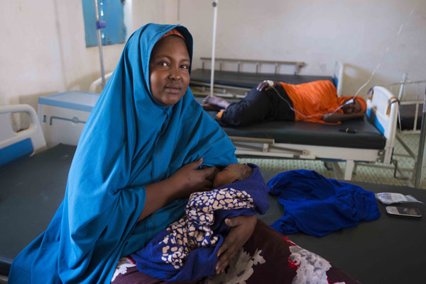 Malyuum Osman, 29, rests with her one-day-old newborn, Mohamed. Photo Provided By UNICEF Malyuum Osman, 29, rests with her one-day-old newborn, Mohamed. Photo Provided By UNICEF