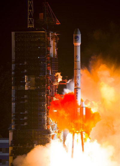 A Long March-3C carrier rocket carrying the 23rd satellite in the BeiDou Navigation Satellite System (BDS) lifts off from Xichang Satellite Launch Center, Southwest China's Sichuan province, June 12, 2016. (Photo/Xinhua) A Long March-3C carrier rocket carrying the 23rd satellite in the BeiDou Navigation Satellite System (BDS) lifts off from Xichang Satellite Launch Center, Southwest China's Sichuan province, June 12, 2016. (Photo/Xinhua)
