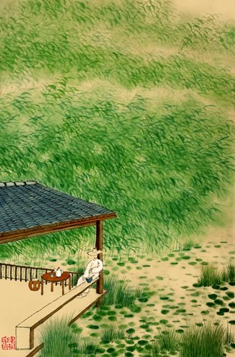 Illustration from Yu Shicun's Book of Time by Chinese artist Lao Shu (Photo/Courtesy of Beijing Tiehulu Books) Illustration from Yu Shicun's Book of Time by Chinese artist Lao Shu (Photo/Courtesy of Beijing Tiehulu Books)
