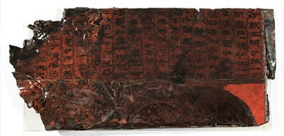 The text on the back of the dressing mirror found in Marquis of Haihun's tombs (Photo/CCTV.com) The text on the back of the dressing mirror found in Marquis of Haihun's tombs (Photo/CCTV.com)