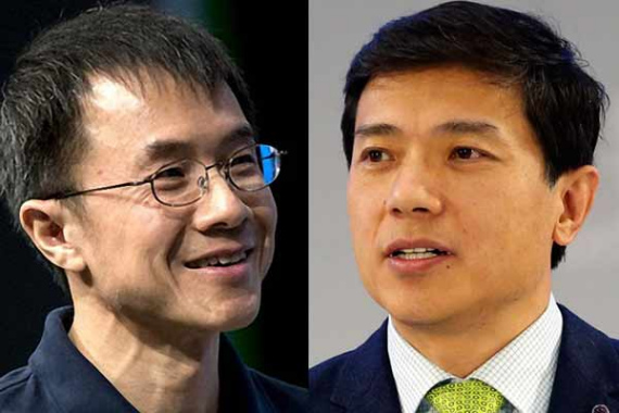 Lu Qi (left), president and chief operating officer of Baidu Inc and Robin Li, chairman of Baidu Inc. (Photo/China Daily) Lu Qi (left), president and chief operating officer of Baidu Inc and Robin Li, chairman of Baidu Inc. (Photo/China Daily)