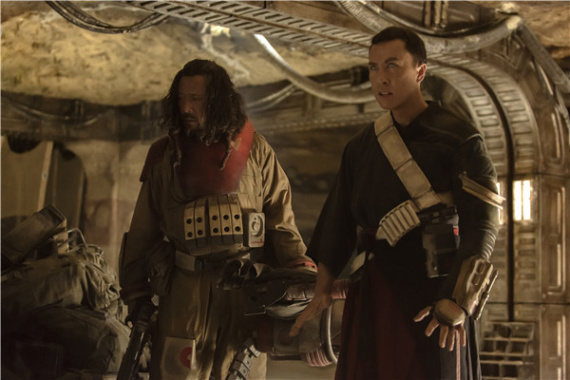Rogue One: A Star Wars Story features Jiang Wen and another big-name Chinese actor, Donnie Yen, in its international cast. (Photo provided to China Daily) Rogue One: A Star Wars Story features Jiang Wen and another big-name Chinese actor, Donnie Yen, in its international cast. (Photo provided to China Daily)