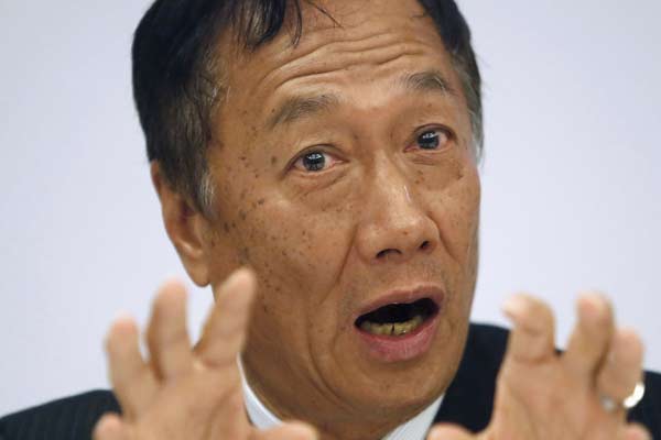 Terry Gou, founder and chairman of Foxconn Technology Group. Terry Gou, founder and chairman of Foxconn Technology Group.