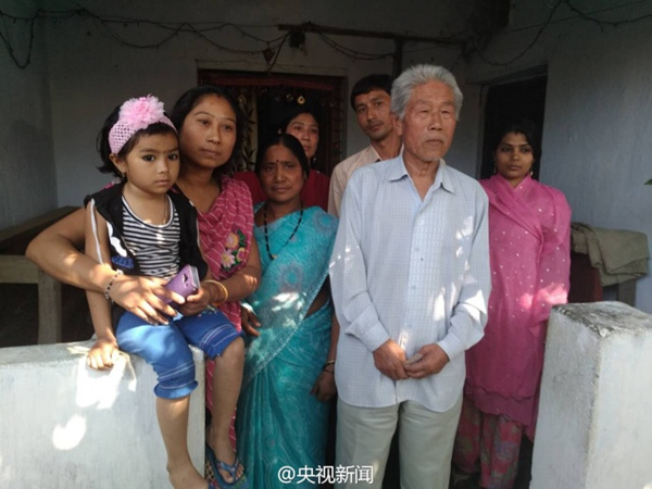 Wang Qi with his family. (Photo/CCTV) Wang Qi with his family. (Photo/CCTV)