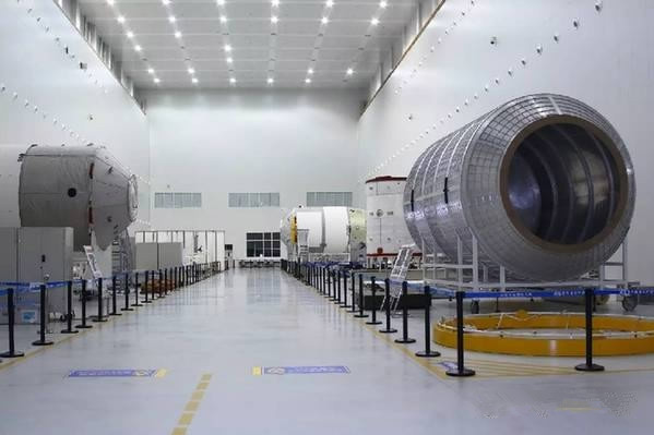 A testing room at China Aerospace Science and Technology Corporation located in Beijing shows where Tianzhou-1 is equipped. (Photo/China Aerospace Science and Technology Corporation) A testing room at China Aerospace Science and Technology Corporation located in Beijing shows where Tianzhou-1 is equipped. (Photo/China Aerospace Science and Technology Corporation)